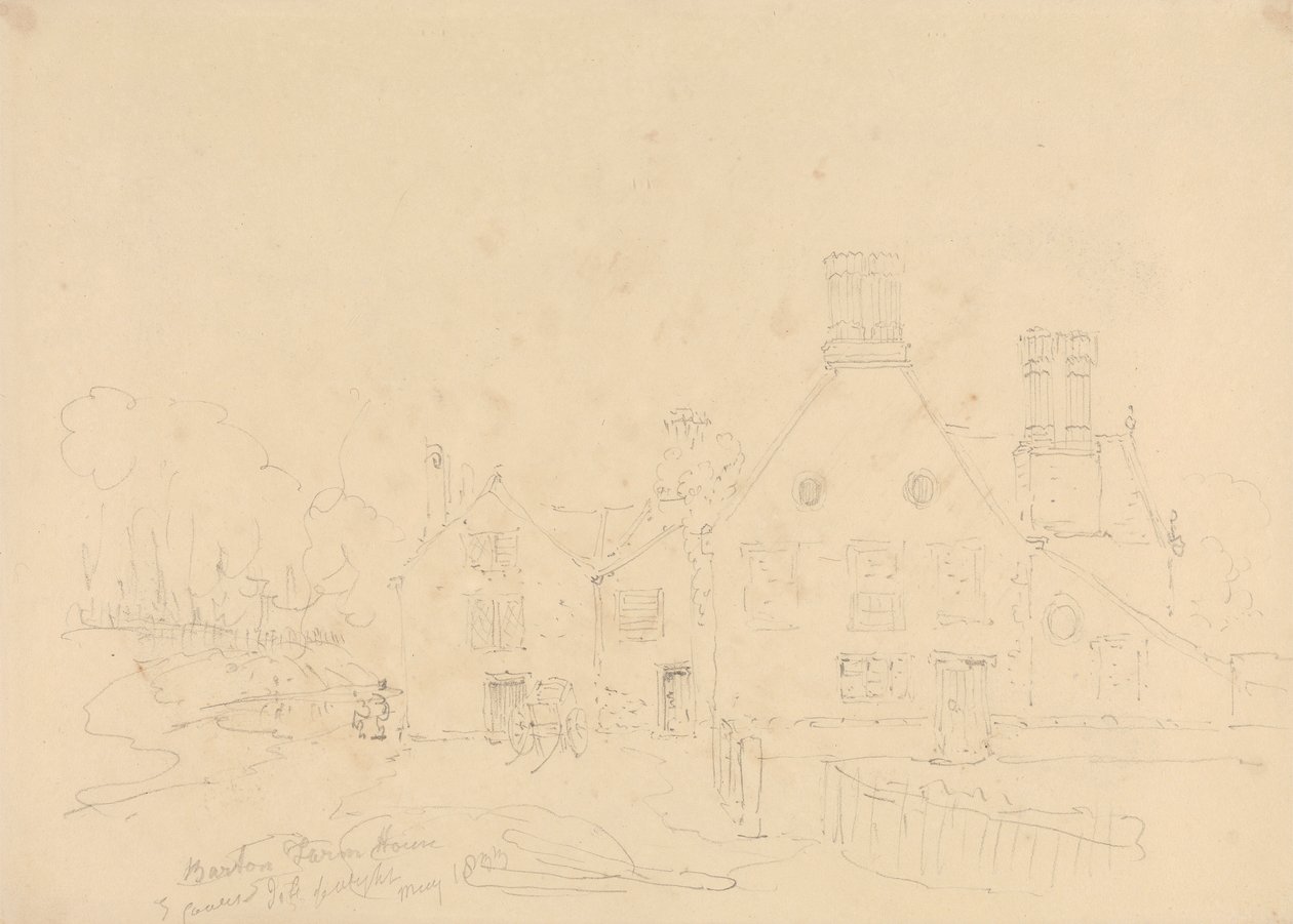 Barton Farm House, East Cowes, Isle of Wight, květen 1833 od Capt. Thomas Hastings