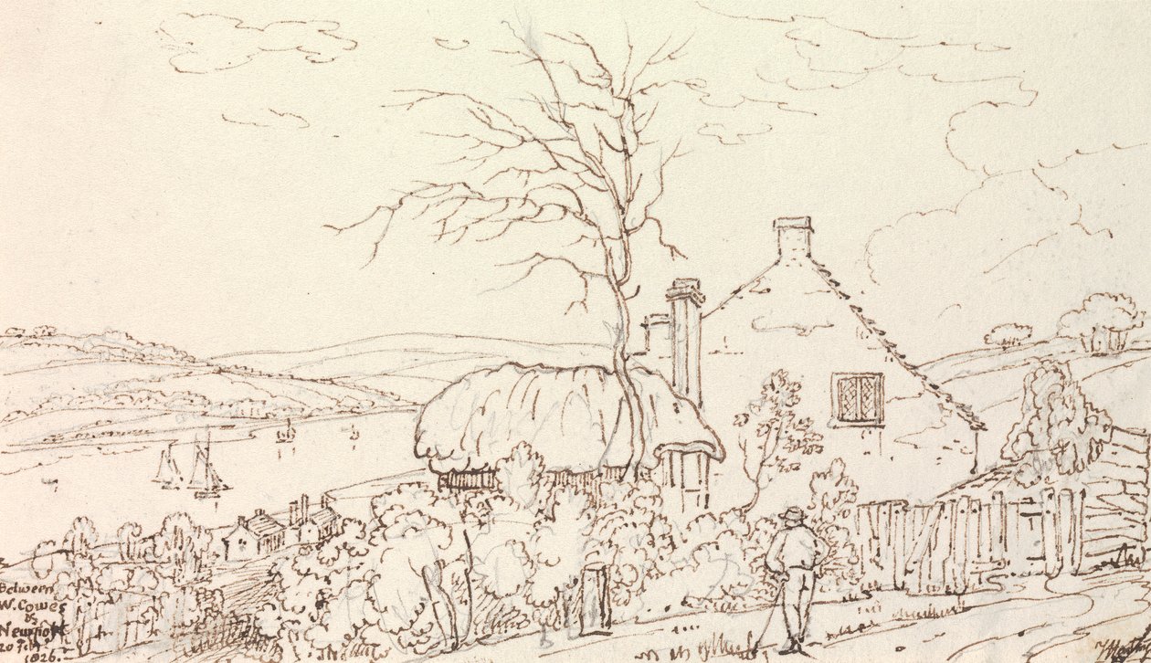 Mezi West Cowes a Newport, 20. února 1826 od Capt. Thomas Hastings