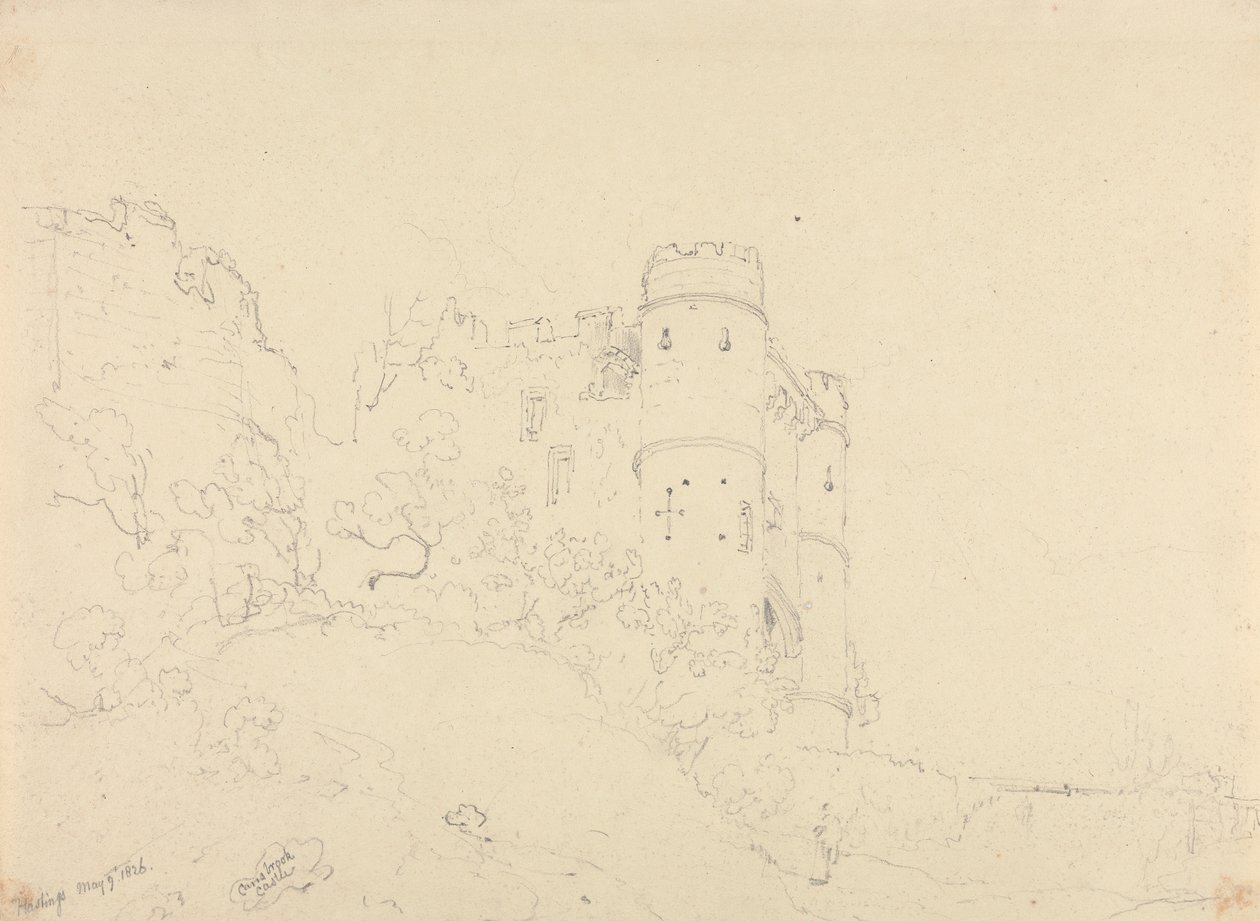 Hrad Carisbrooke, 9. května 1826 od Capt. Thomas Hastings