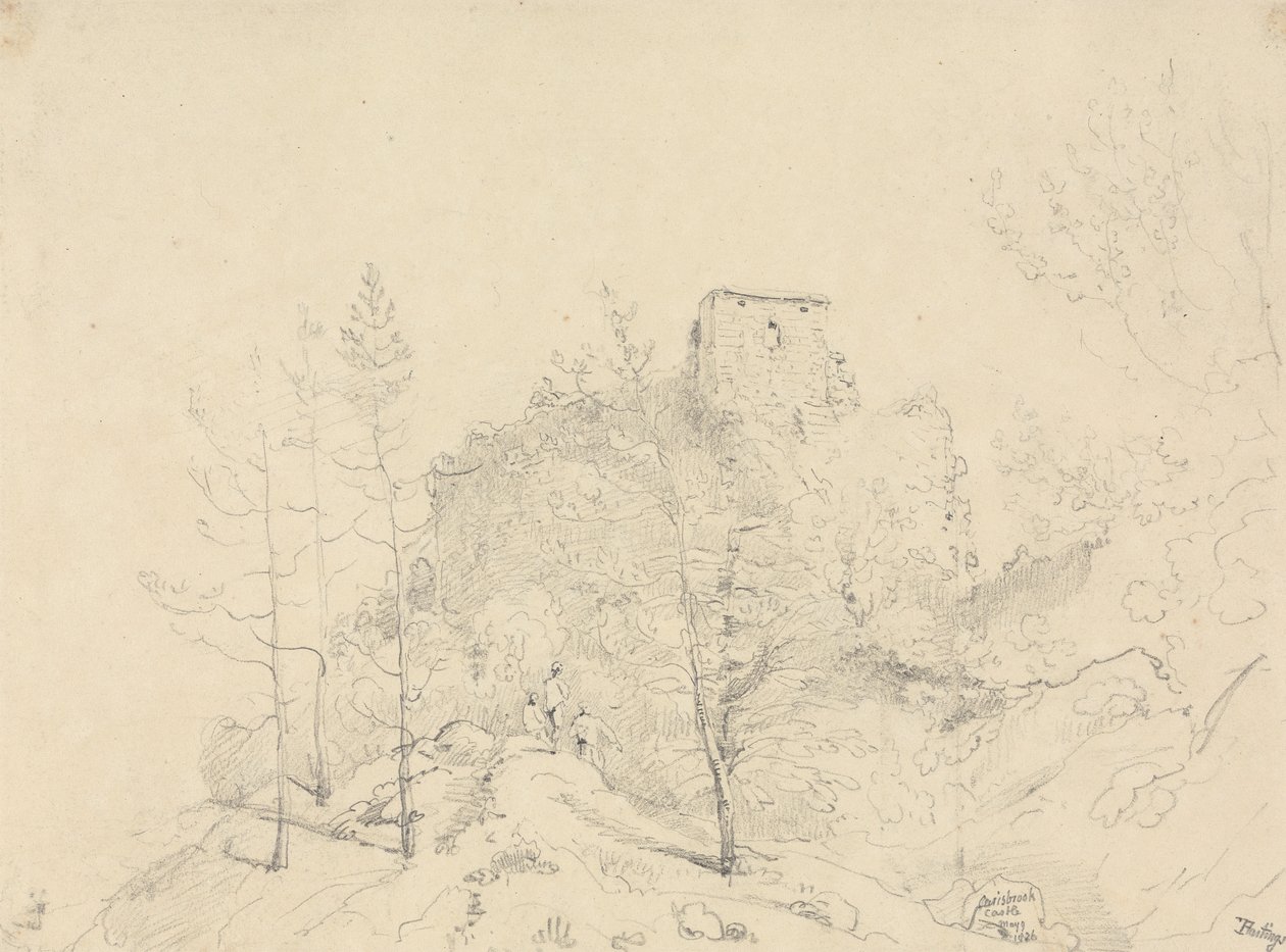 Hrad Carisbrooke, 9. května 1826 od Capt. Thomas Hastings