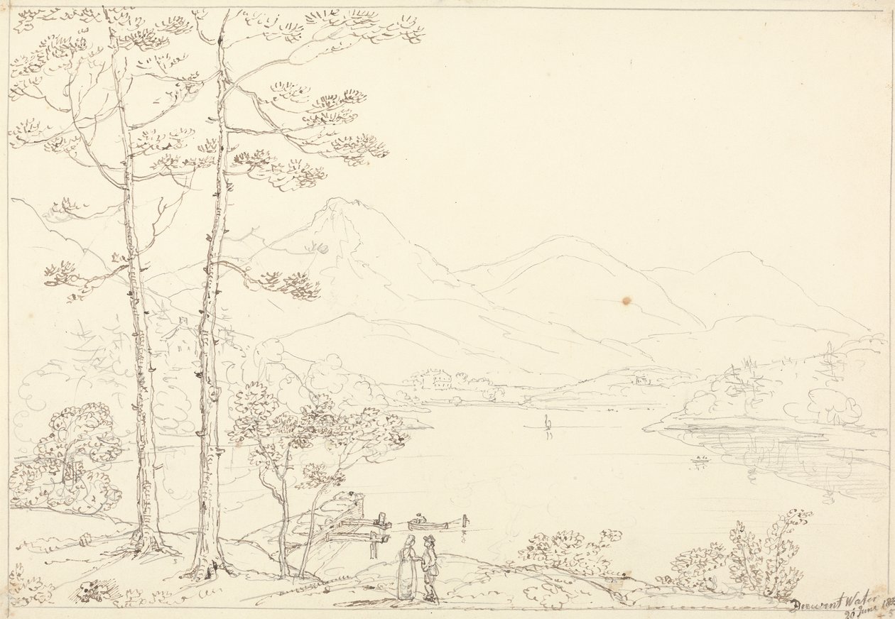 Derwent Water, 20. června 1835 od Capt. Thomas Hastings