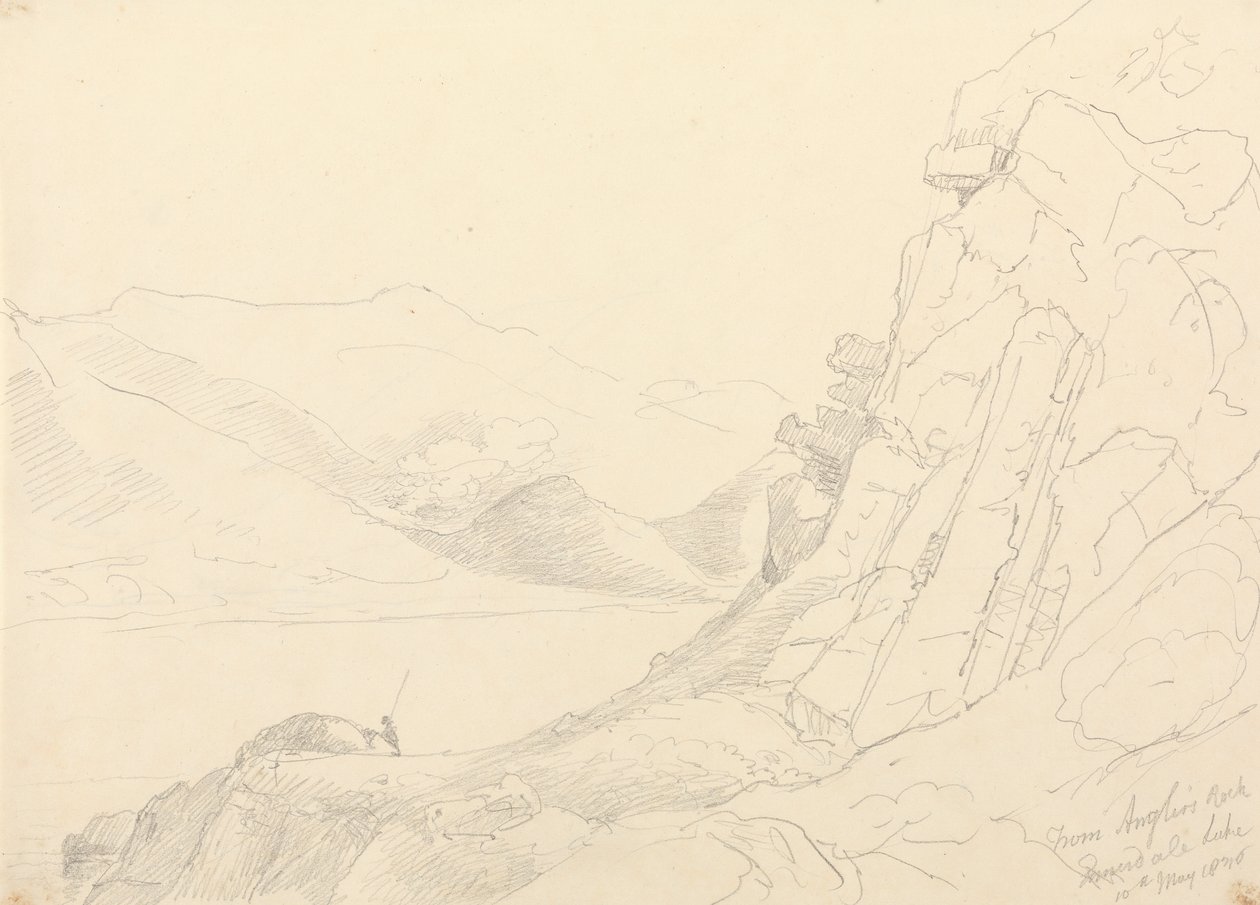 Z Anglers Rock, Ennerdale Lake, 10. května 1836 od Capt. Thomas Hastings