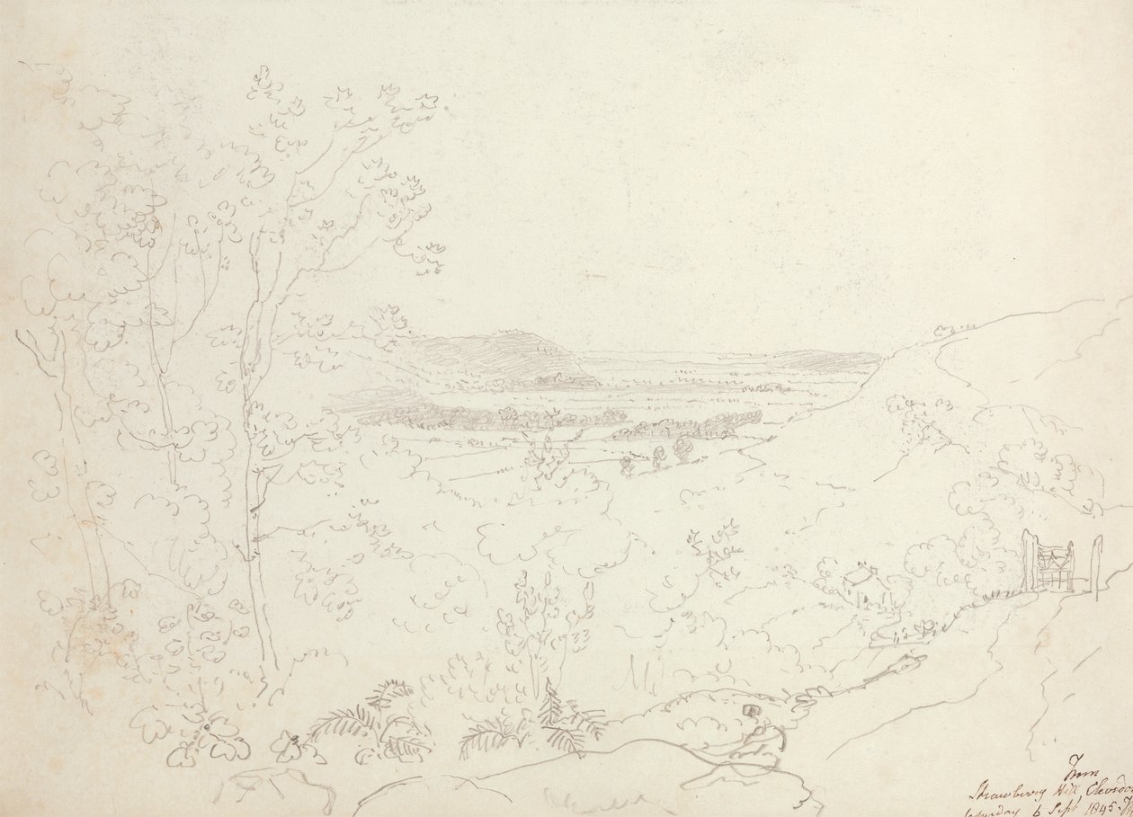 Z Strawberry Hill, Clevedon, sobota 6. září 1845 od Capt. Thomas Hastings