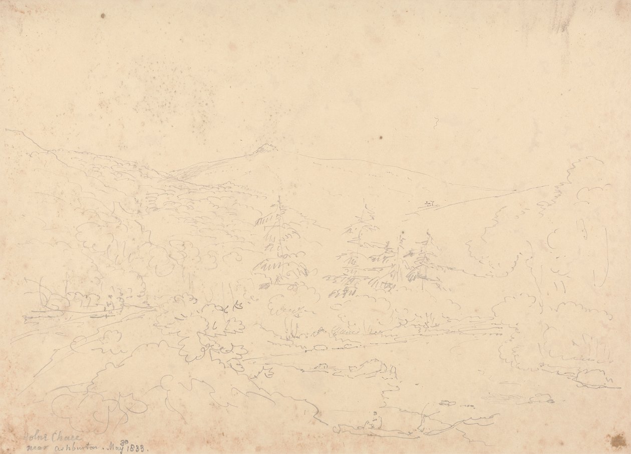 Holne Chase poblíž Ashburton, 30 května 1833 od Capt. Thomas Hastings