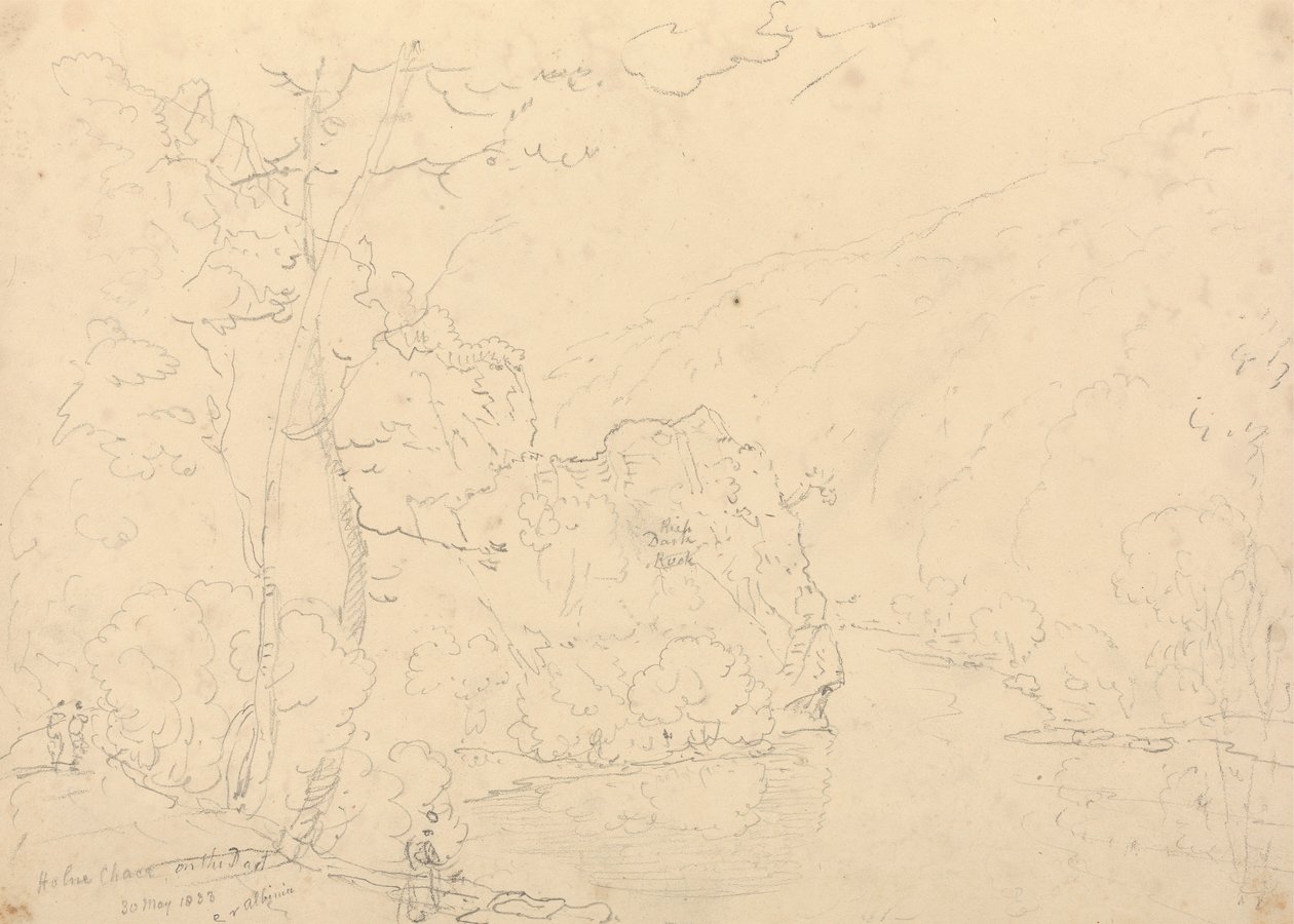 Holne Chase on the Dart, 30. května 1833 od Capt. Thomas Hastings