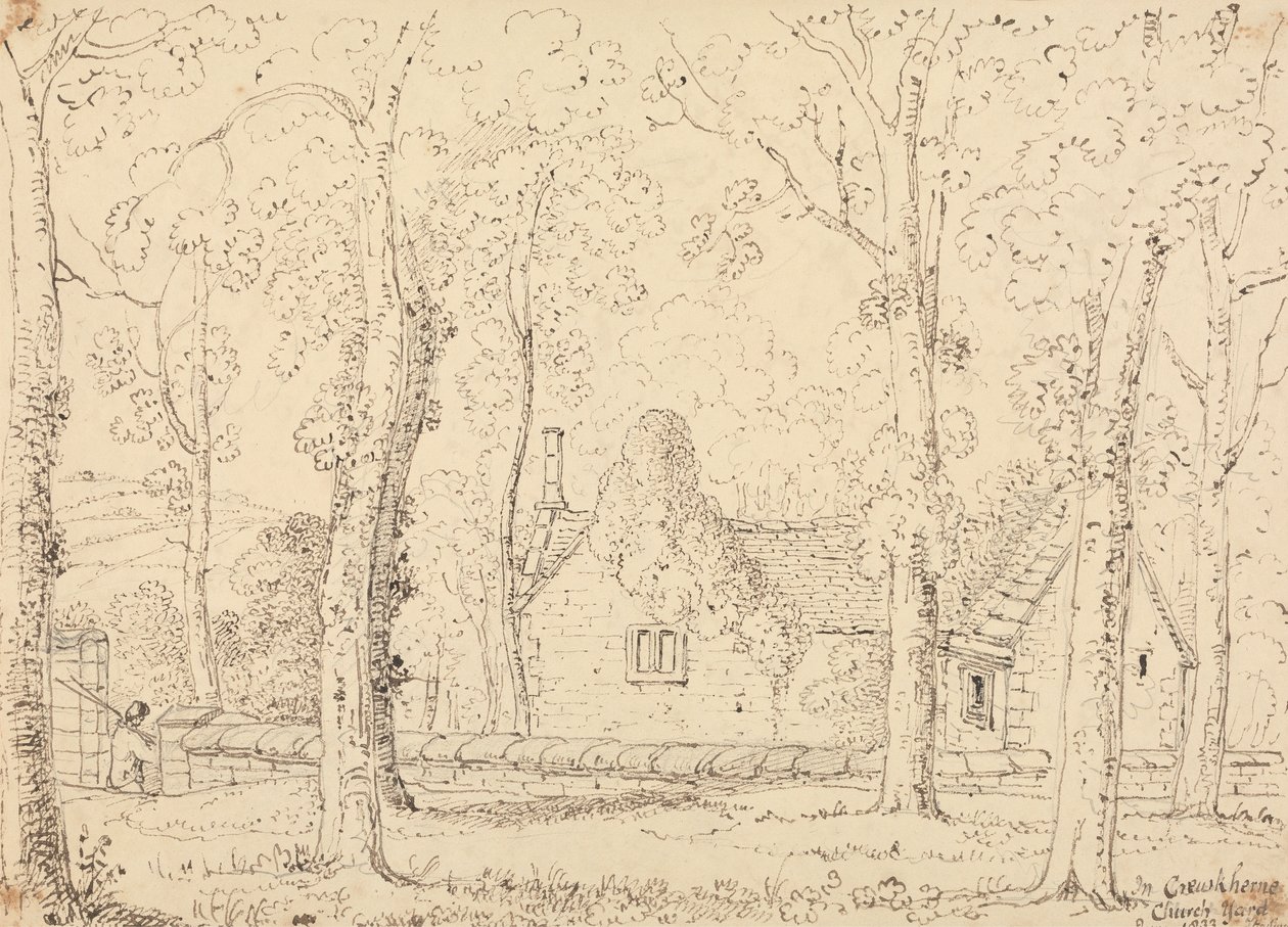 V Crewkerne Church Yard, červen 1833 od Capt. Thomas Hastings