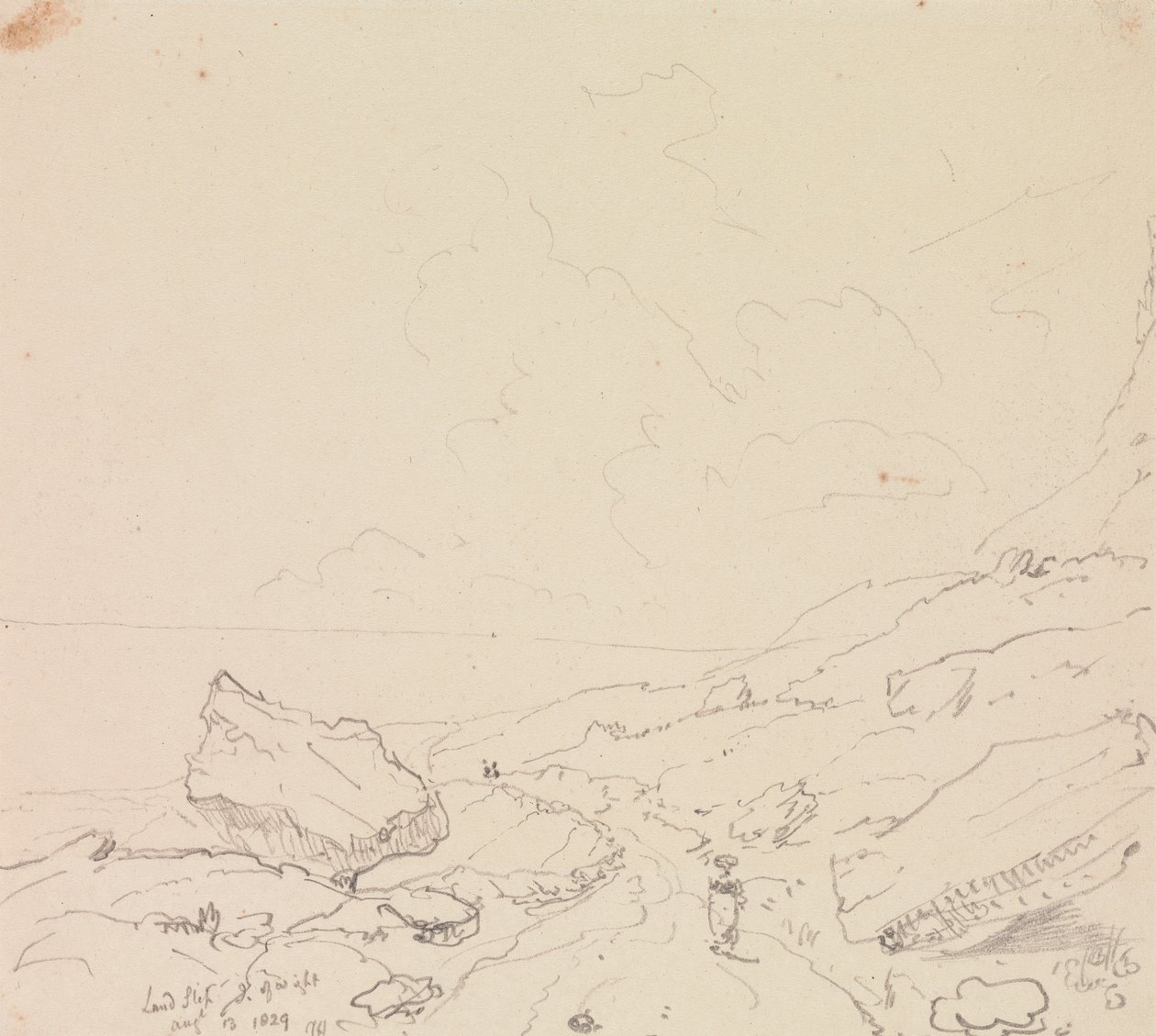 Landslip, Isle of Wight, 13. srpna 1829 od Capt. Thomas Hastings
