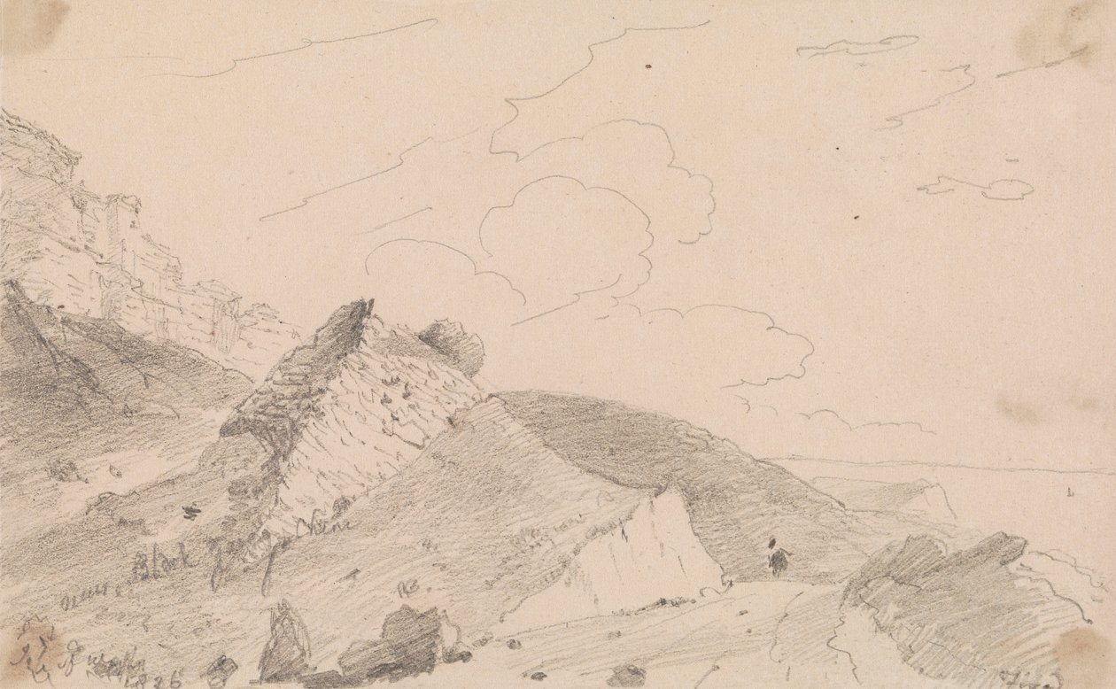Poblíž Blackgang Chine, Isle of Wight od Capt. Thomas Hastings