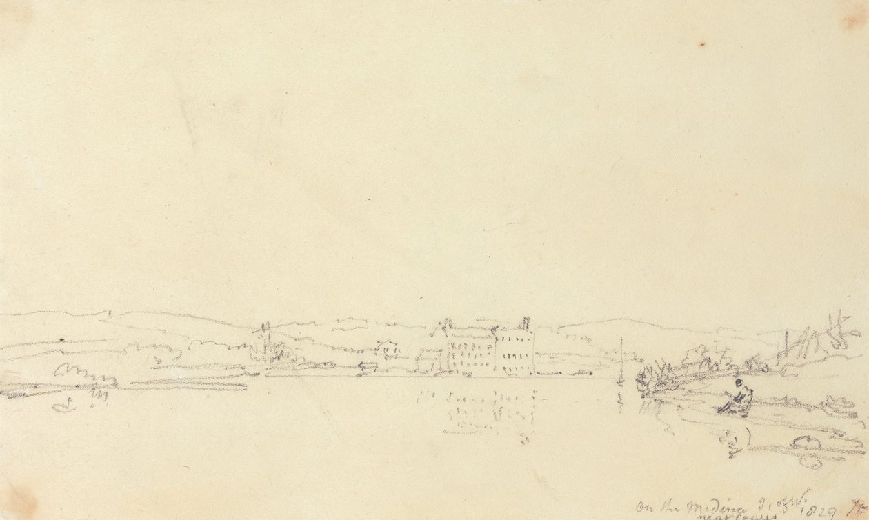 Na Medině poblíž Cowes, Isle of Wight od Capt. Thomas Hastings