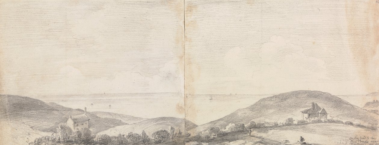 Na cestě k rybníkům poblíž Hastings, duben 1820 od Capt. Thomas Hastings