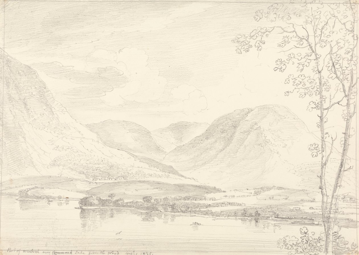 Část Mellbreak nad Crummock Lake, 1. srpna 1835 od Capt. Thomas Hastings