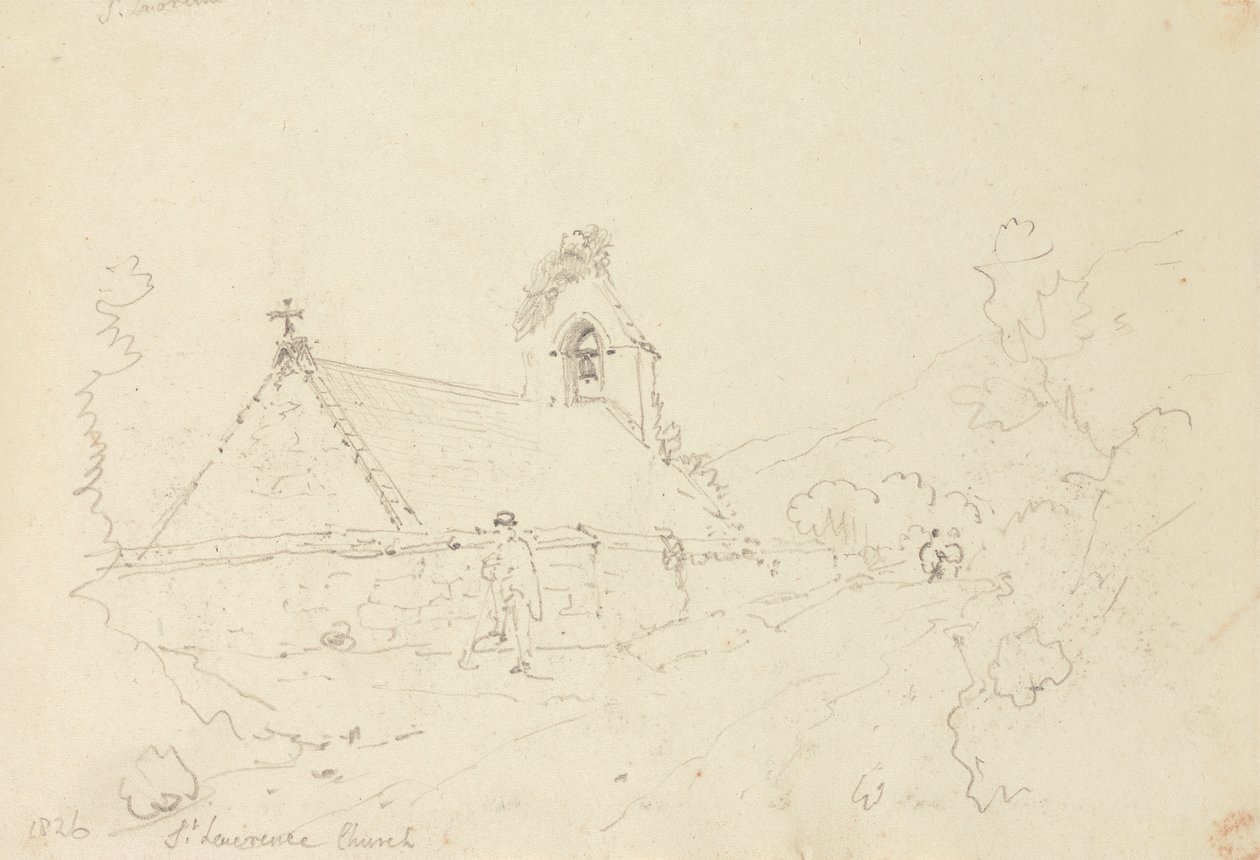 Kostel svatého Vavřince, Isle of Wight od Capt. Thomas Hastings