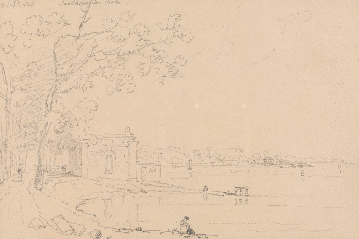 Southampton Baths, 3. září 1826 od Capt. Thomas Hastings