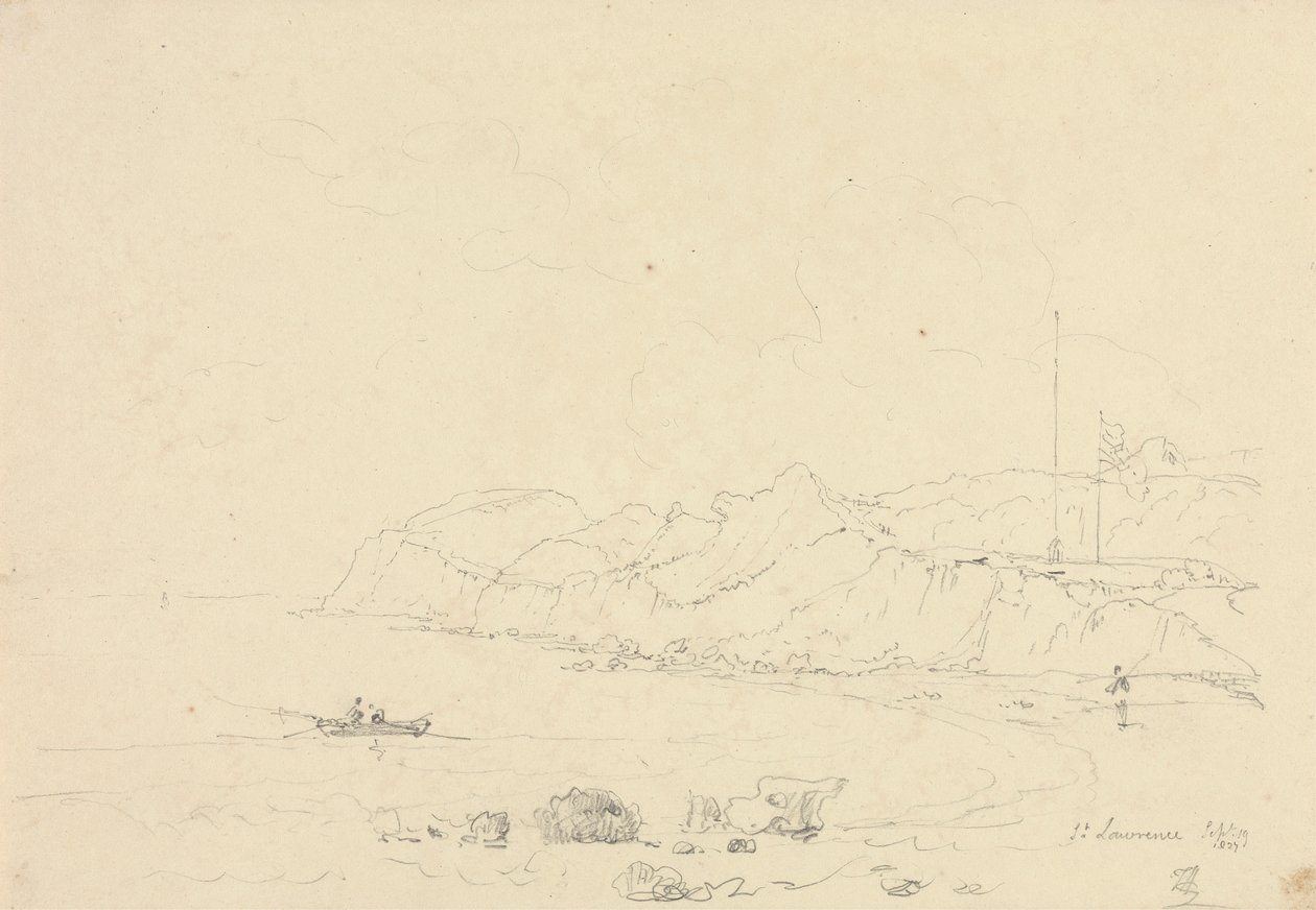 St. Lawrence, Isle of Wight, 19. září 1827 od Capt. Thomas Hastings