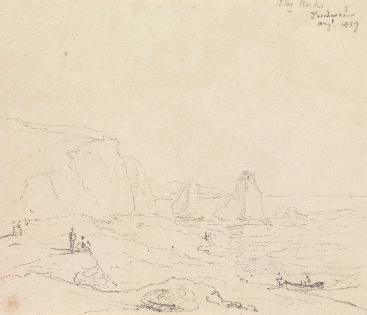 Stag Rocks, sladkovodní, srpen 1827 od Capt. Thomas Hastings