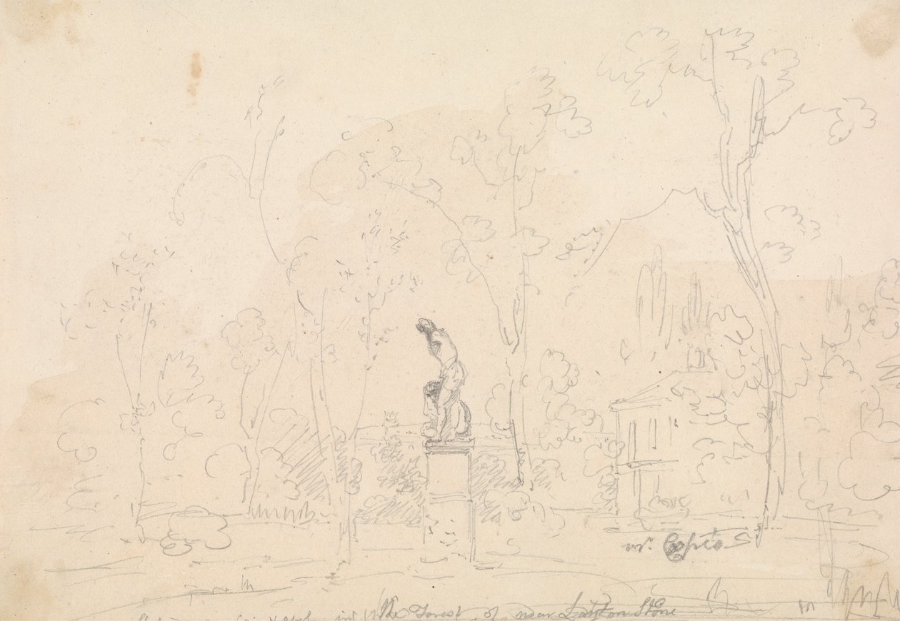 Socha Kaina a Abel v lese poblíž Leytonstone od Capt. Thomas Hastings