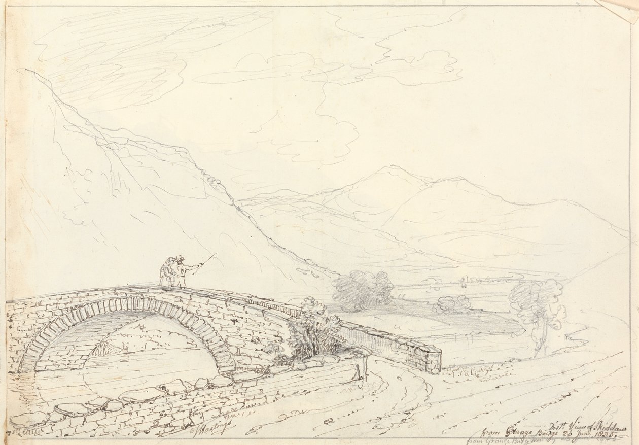 The Bowder Stone, Jaws of Borrowdale, sobota 27 června 1835 od Capt. Thomas Hastings