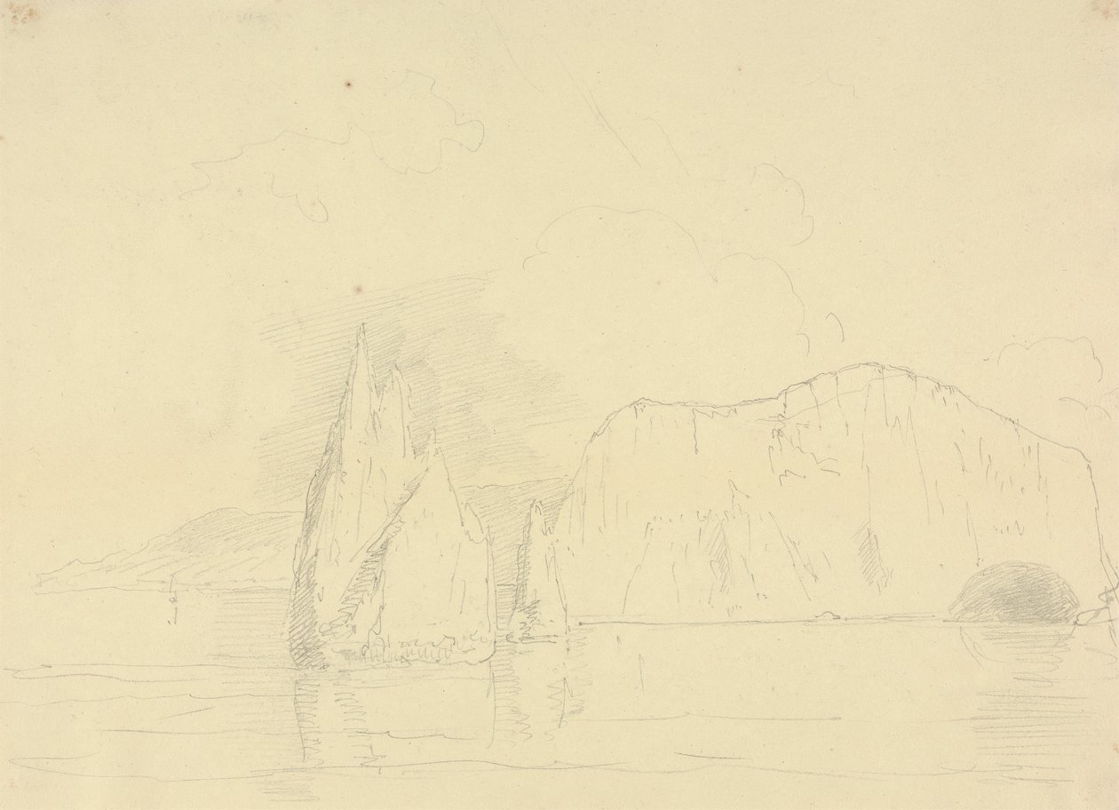 The Needles a sladkovodní útesy, Isle of Wight od Capt. Thomas Hastings