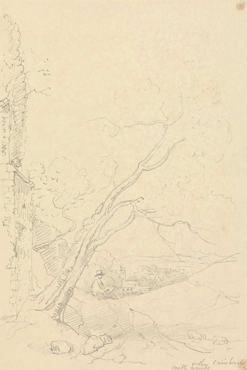 Uvnitř Carisbrooke Castle Grounds, Isle of Wight od Capt. Thomas Hastings