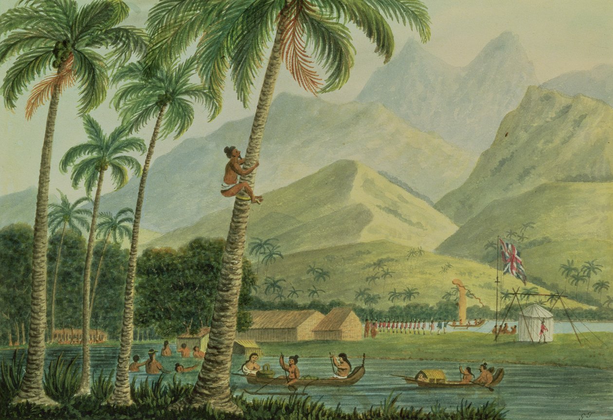 Observatoř, Point Venus, Otahytey, 1792 od Captain George Tobin