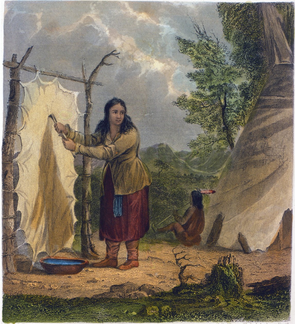 Buffalo Skin, 1853 od Captain Seth Eastman