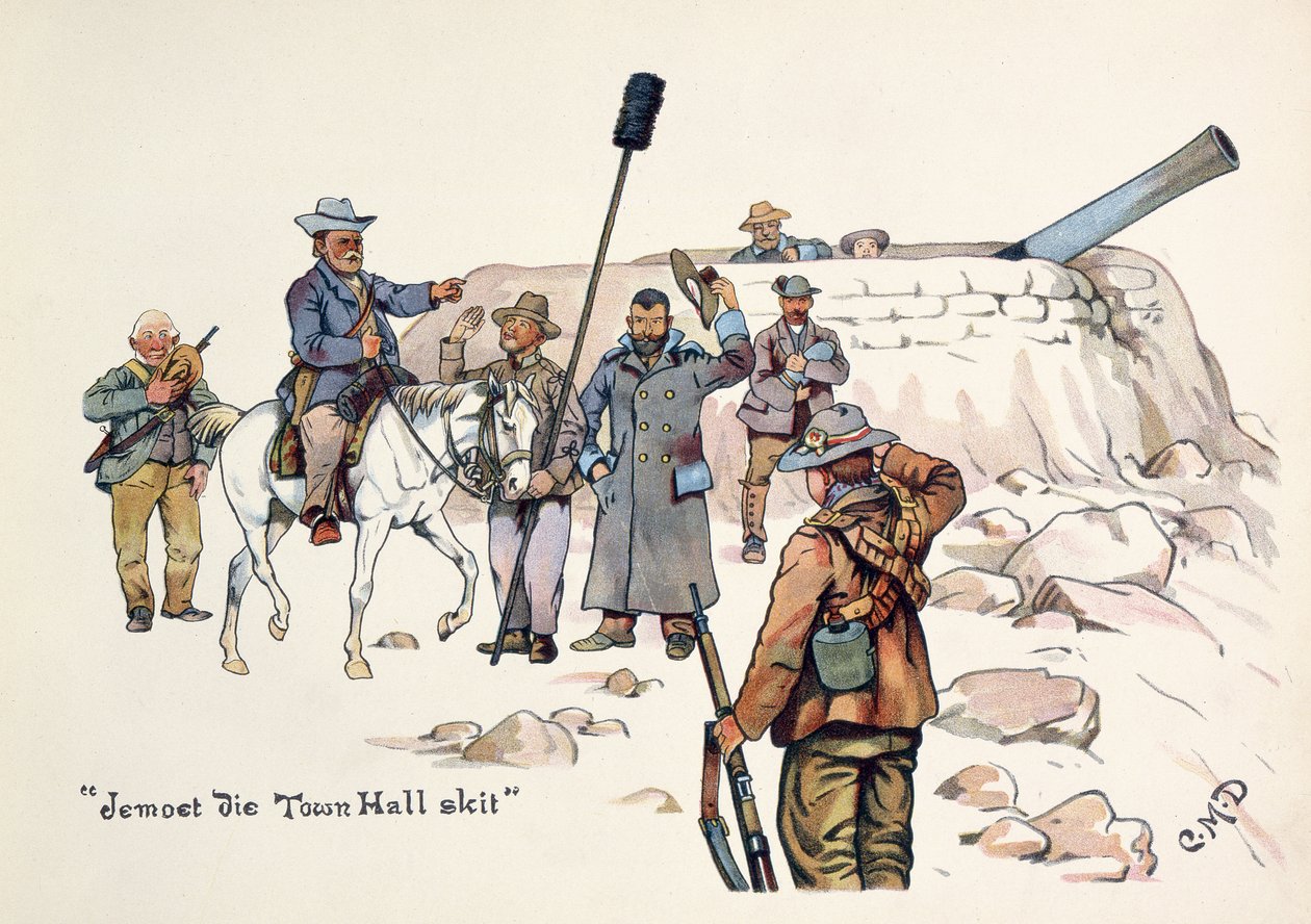 Jemoet die Town Hall parodie, z The Leaguer of Ladysmith, 1900 od Captain Clive Dixon
