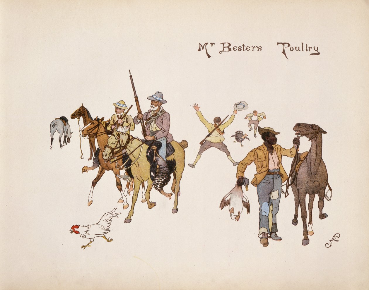 Pan Besters Poultry, z The Leaguer of Ladysmith, 1900 od Captain Clive Dixon