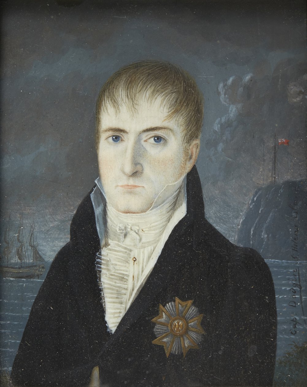 Portrét Napoleona Bonaparta na ostrově Svatá Helena, 1820 od Captain Dodgin