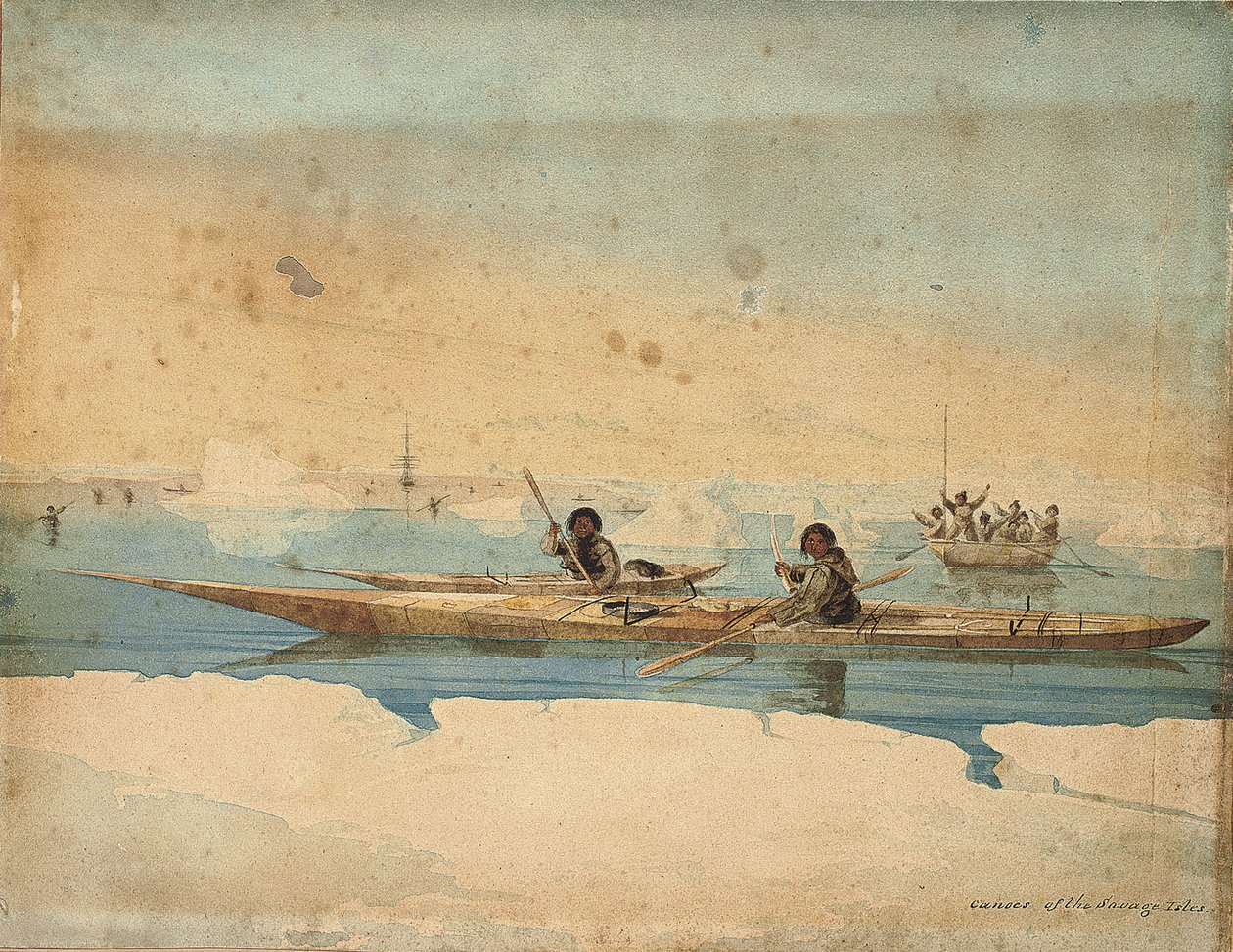 Kanoe na Savage Isles, Hudsonův průliv od Captain George Francis Lyon