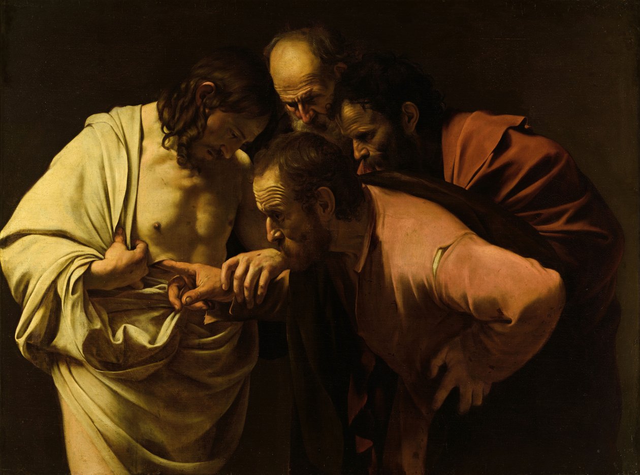 Nevěřící Tomáš - Michelangelo Merisi, zvaný Caravaggio od Caravaggio