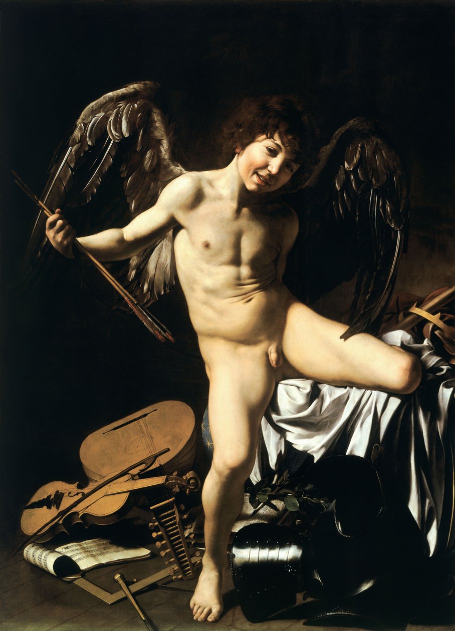 Německy: Amor als Sieger Amor Vincit Omnia od Caravaggio