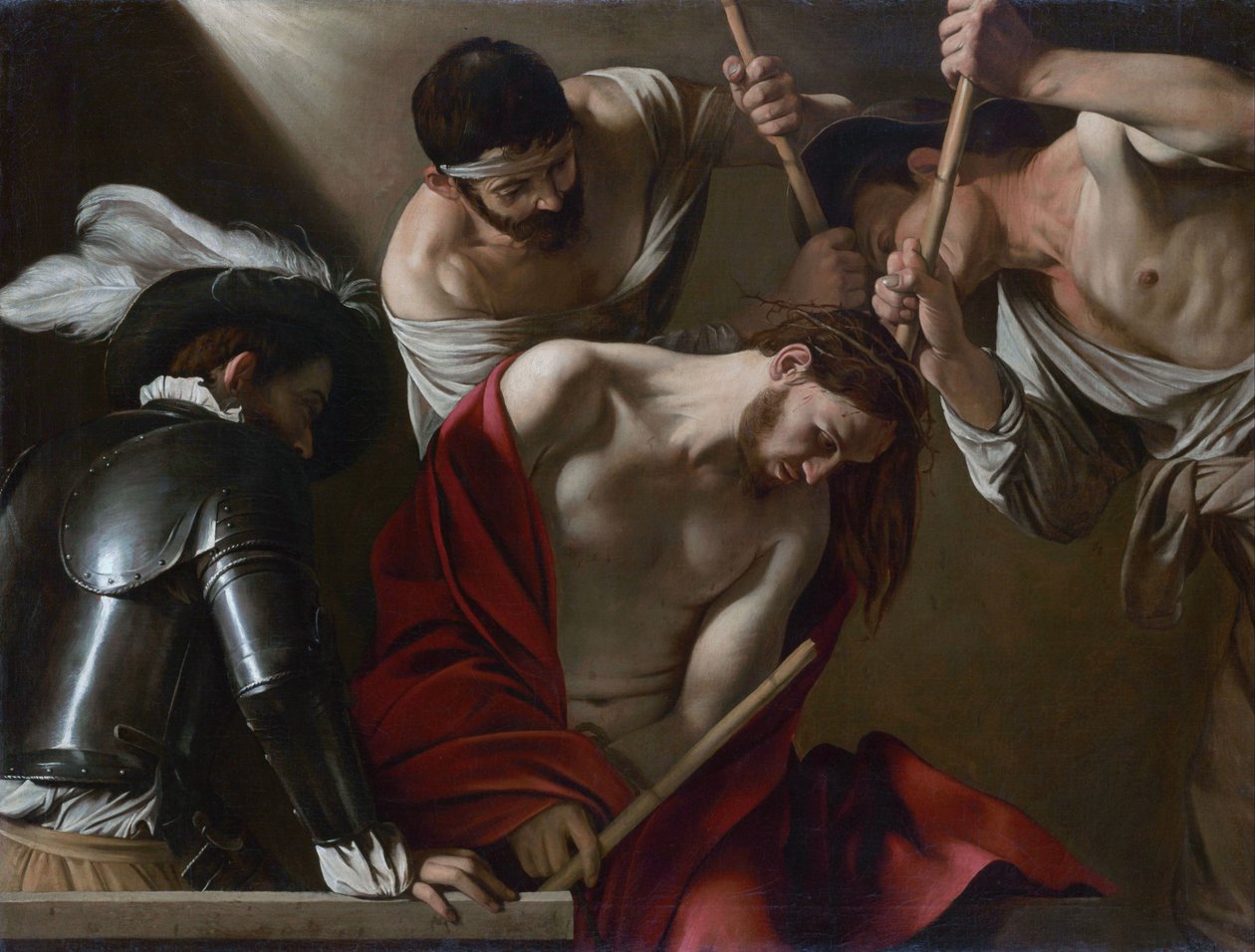 Německy: Dornenkrönung Christi Korunování trním od Caravaggio