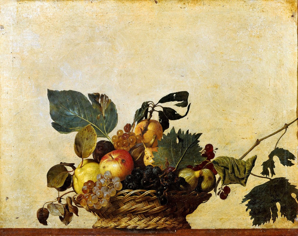 Italsky: košík s ovocem od Caravaggio