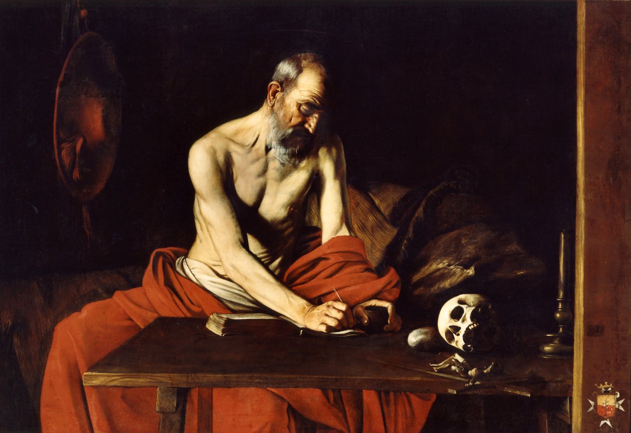 Saint Jerome Writing od Caravaggio
