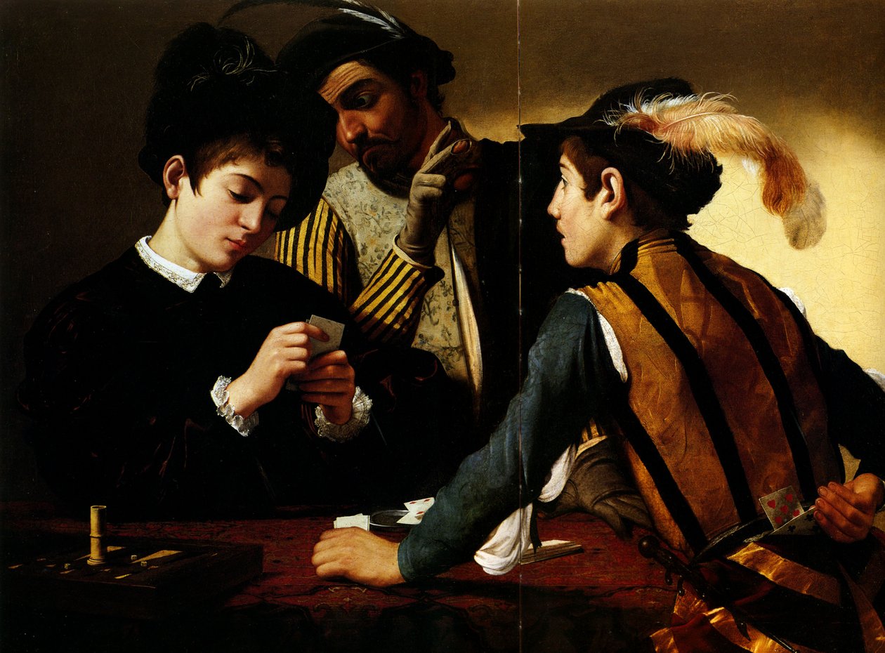 Cardsharps od Michelangelo Merisi Caravaggio