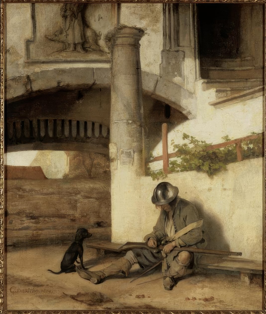 Strážce brány od Carel Fabritius