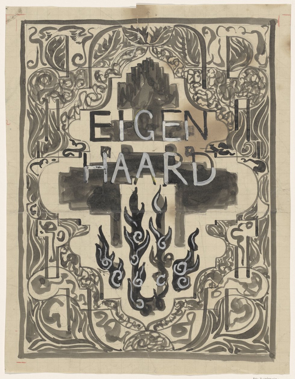 Design pro obálku Eigena Haarda od Carel Adolph Lion Cachet