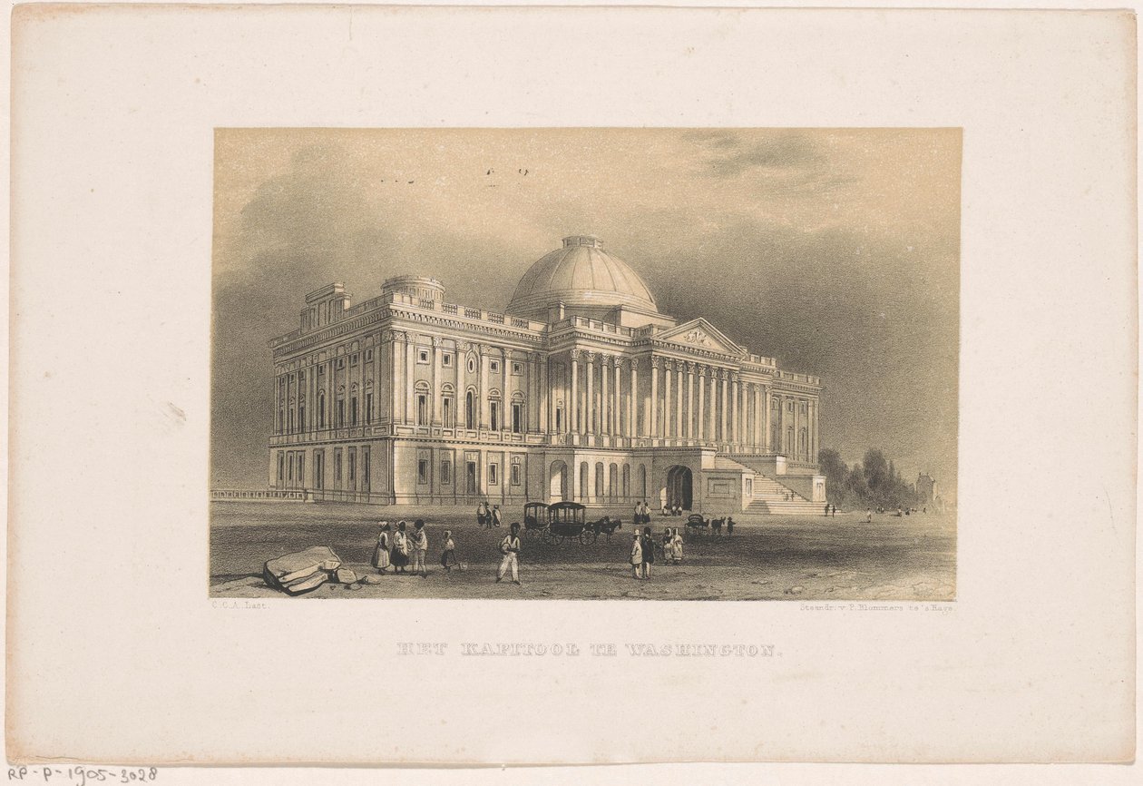Kapitol ve Washingtonu Kapitol ve Washingtonu (název na předmětu) od Carel Christiaan Antony Last