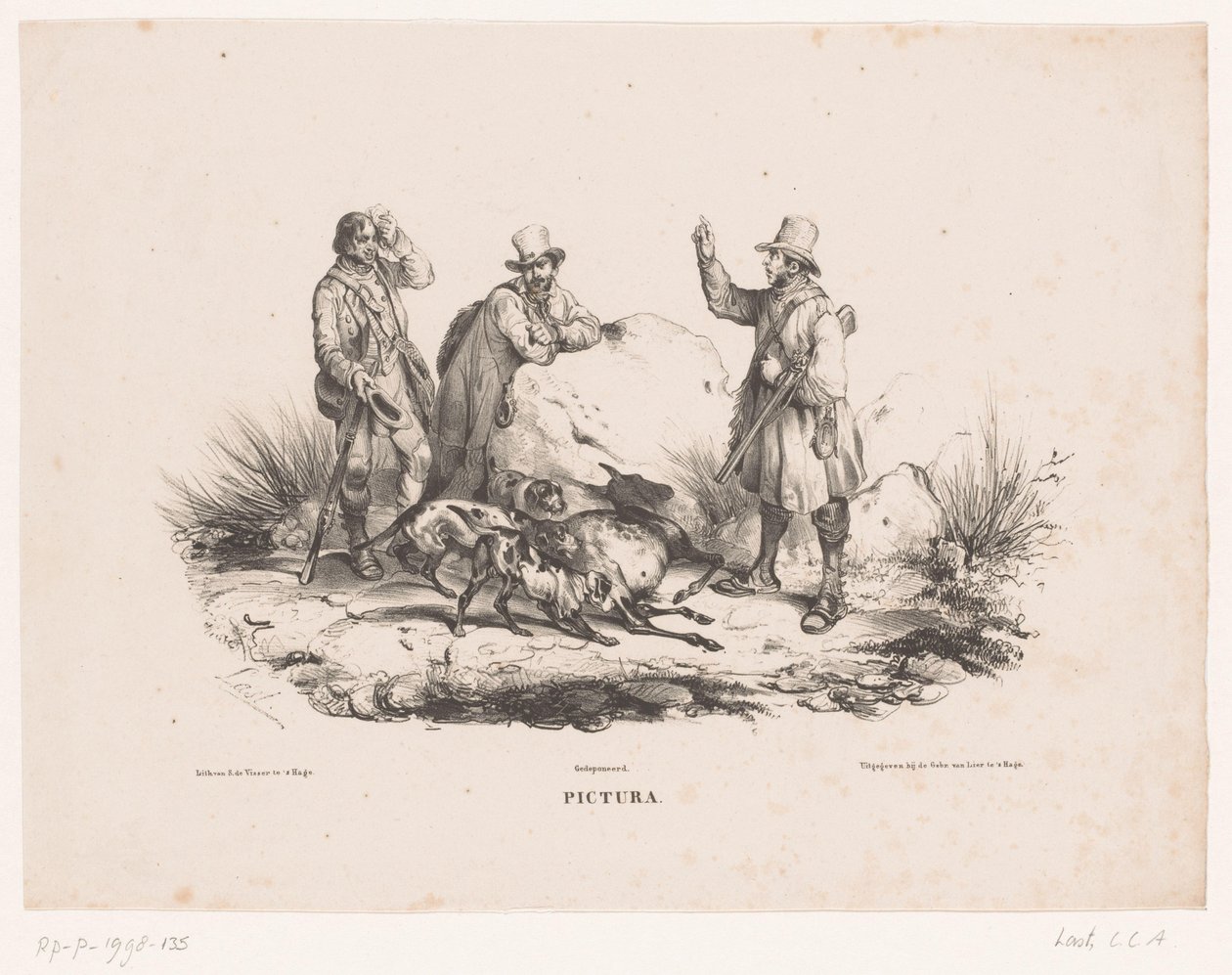 Rustende jagers Pictura (název série na objektu) od Carel Christiaan Antony Last