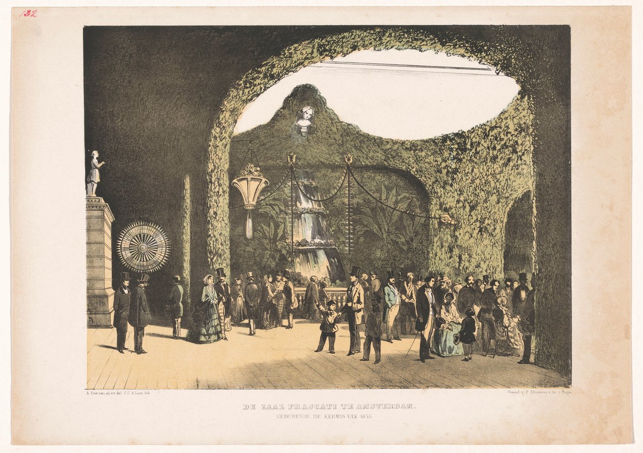 Hall ve Frascati v Amsterdamu 1855 Síň Frascati v Amsterdamu během veletrhu v roce 1855 (název na objektu) od Carel Christiaan Antony Last
