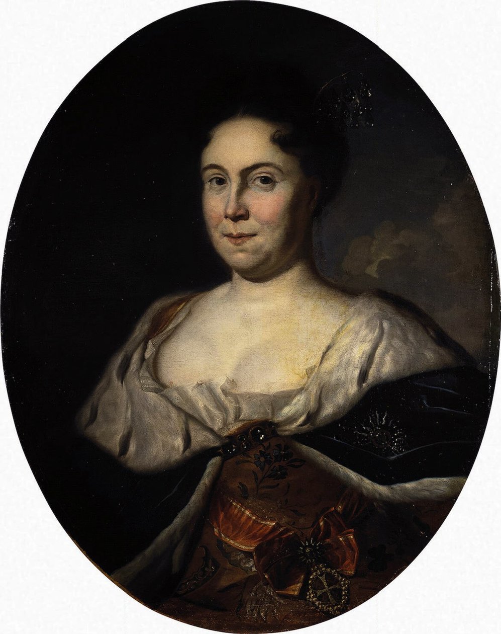 Portrét císařovny Kateřiny I. 1684-1727, 1717 od Carel De Moor