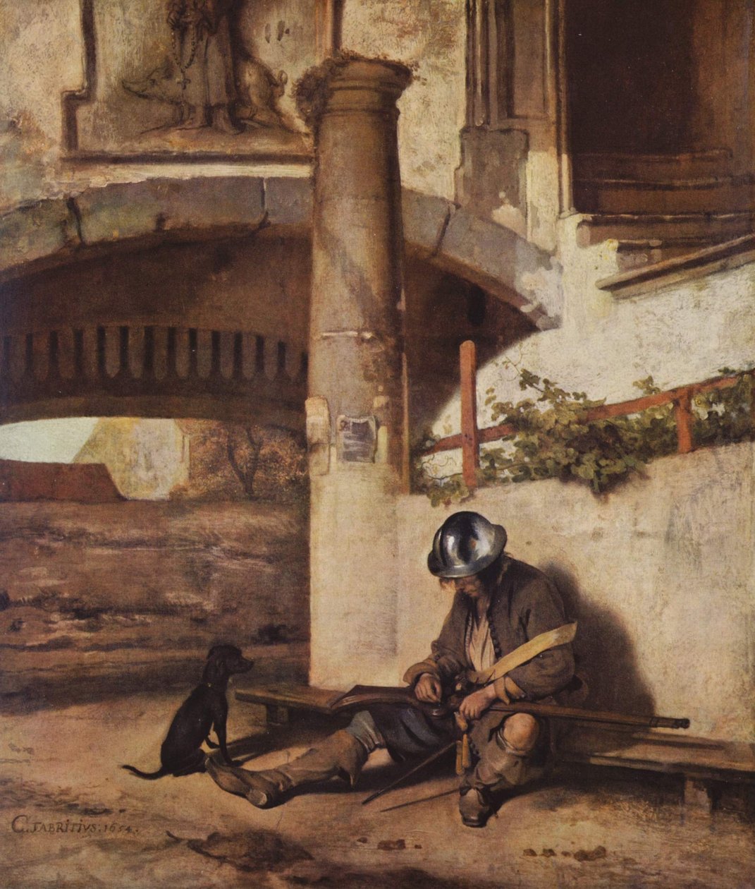 Nizozemština: Strážce brány od Carel Fabritius