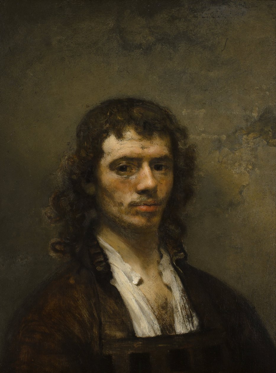 Autoportrét, asi 1645 (olej na desce) od Carel Fabritius