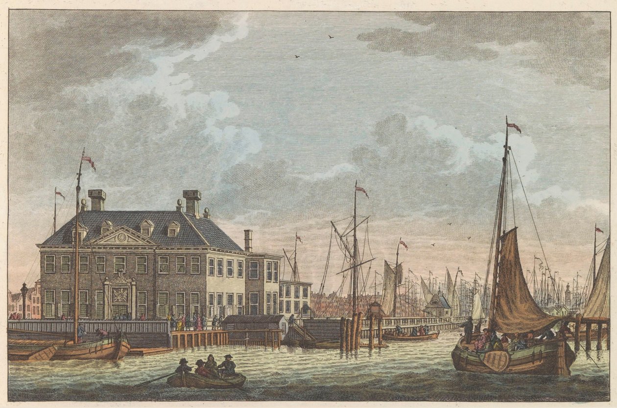 Pohled na New City Inn, asi 1790 Nieuwe Stads-Herberg v Amsterdamu / Vue de L