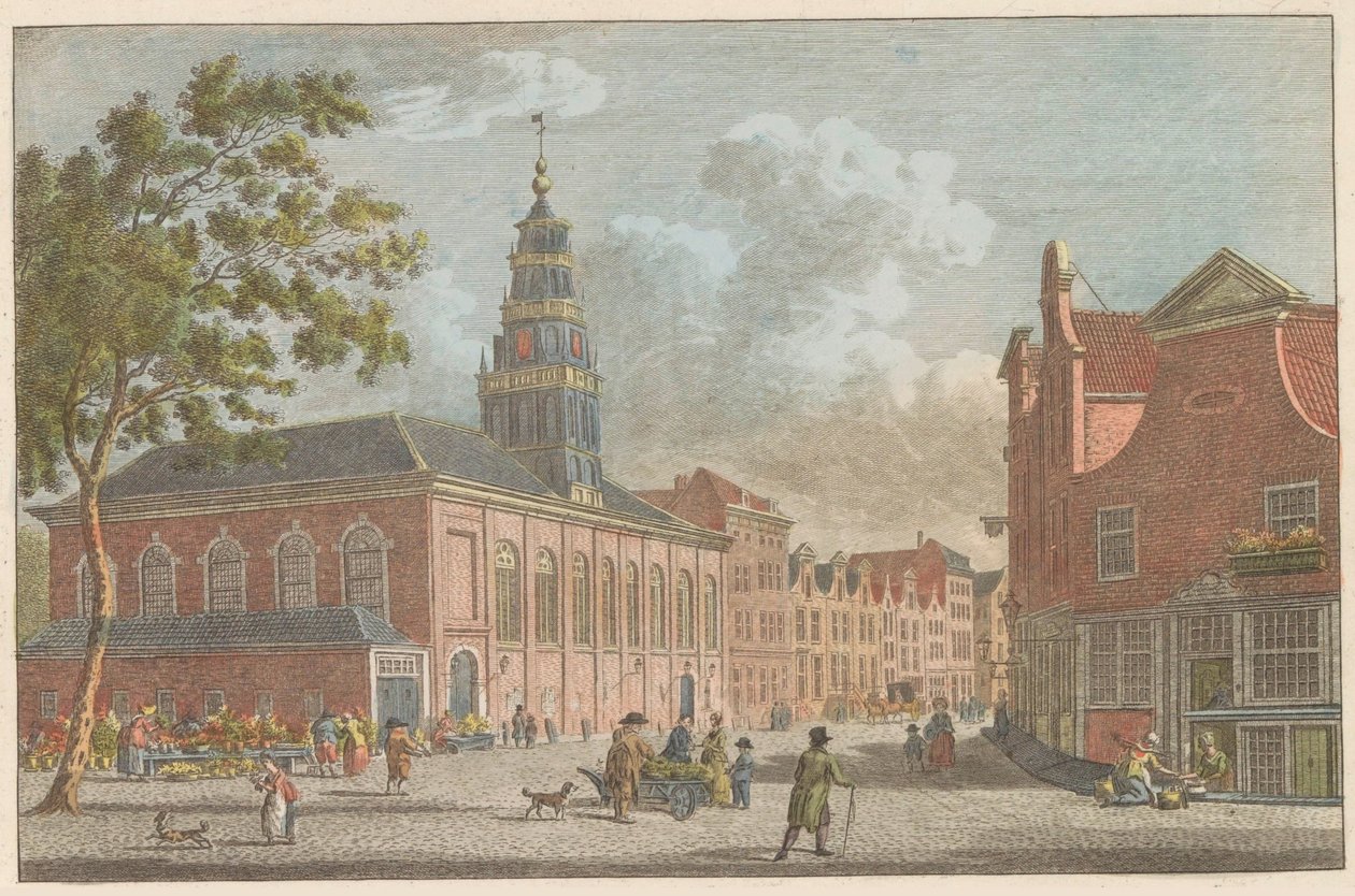 Valonský kostel v Rotterdamu, asi 1790 Francouzský kostel v Rotterdamu / L