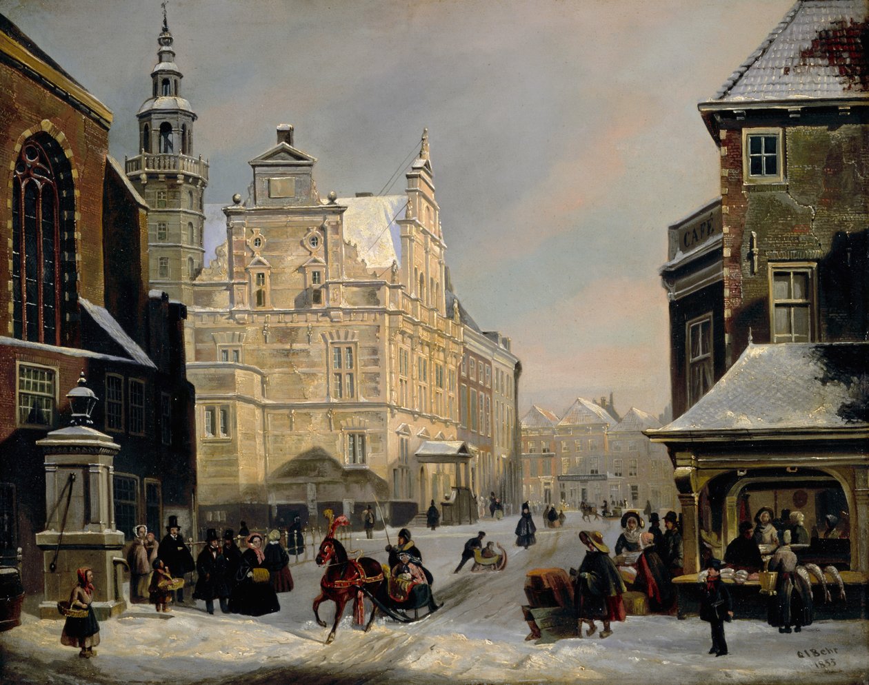 Radnice, Haag, 1853 od Carel Jacobus Behr