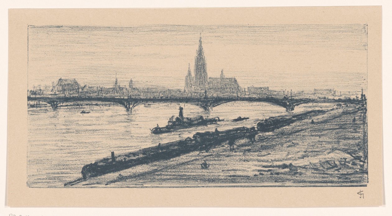 Pohled na Frankfurt nad Mohanem od Carel Nicolaas Storm van 