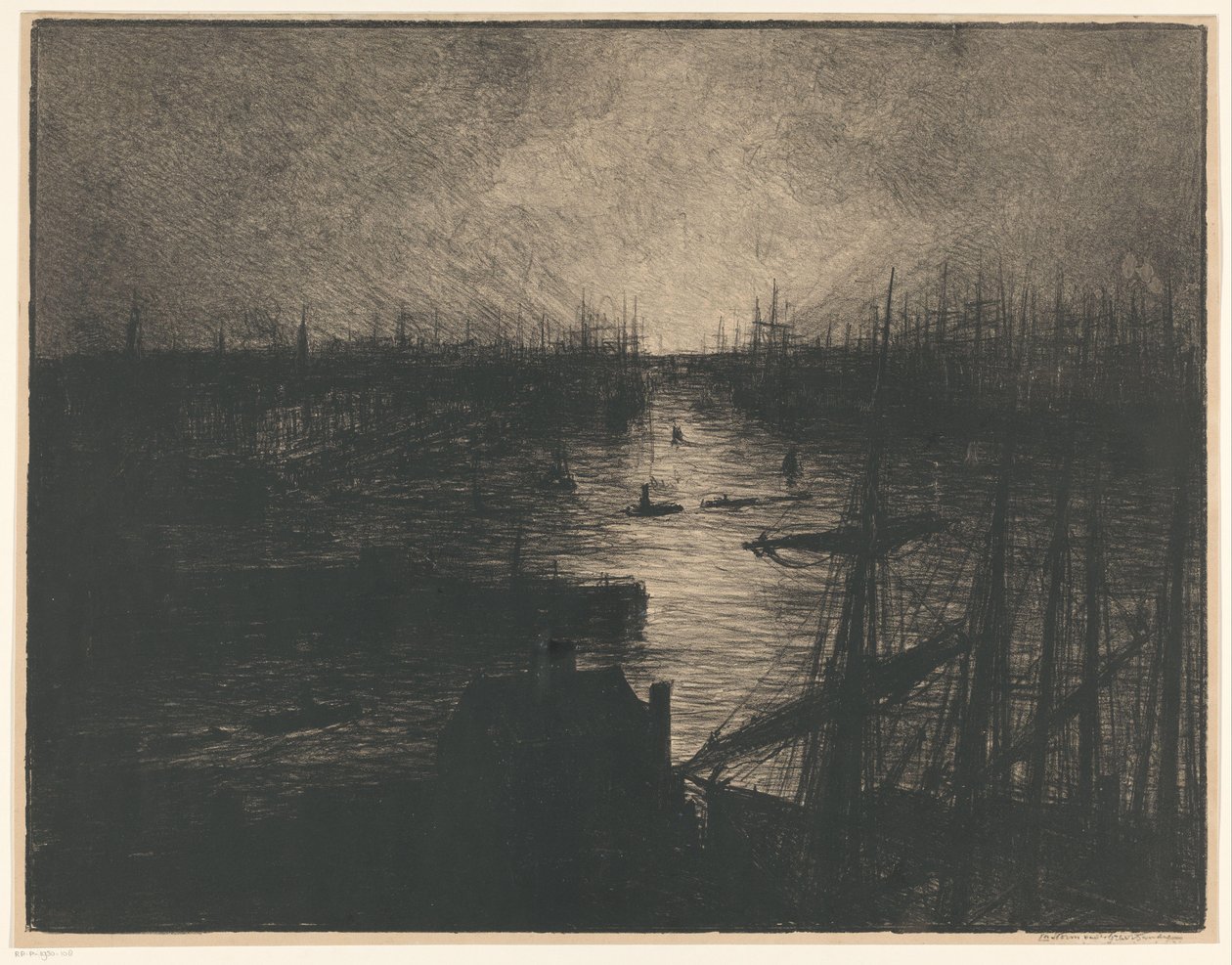 Přístav Hamburk od Carel Nicolaas Storm van 