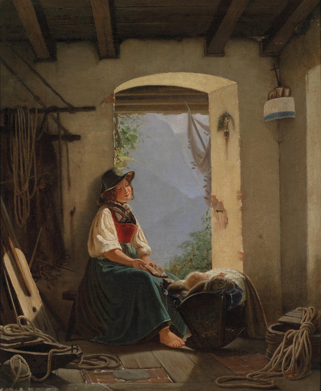 Štěstí matky od Carl Adolf Mende