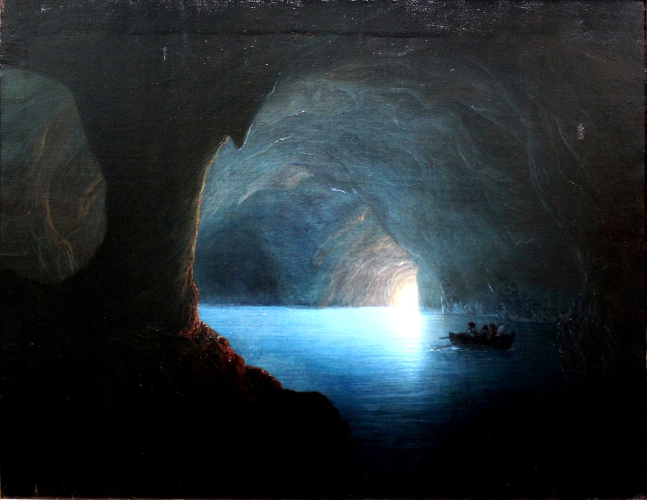 Modrá jeskyně na Capri od Carl Friedrich Seiffert